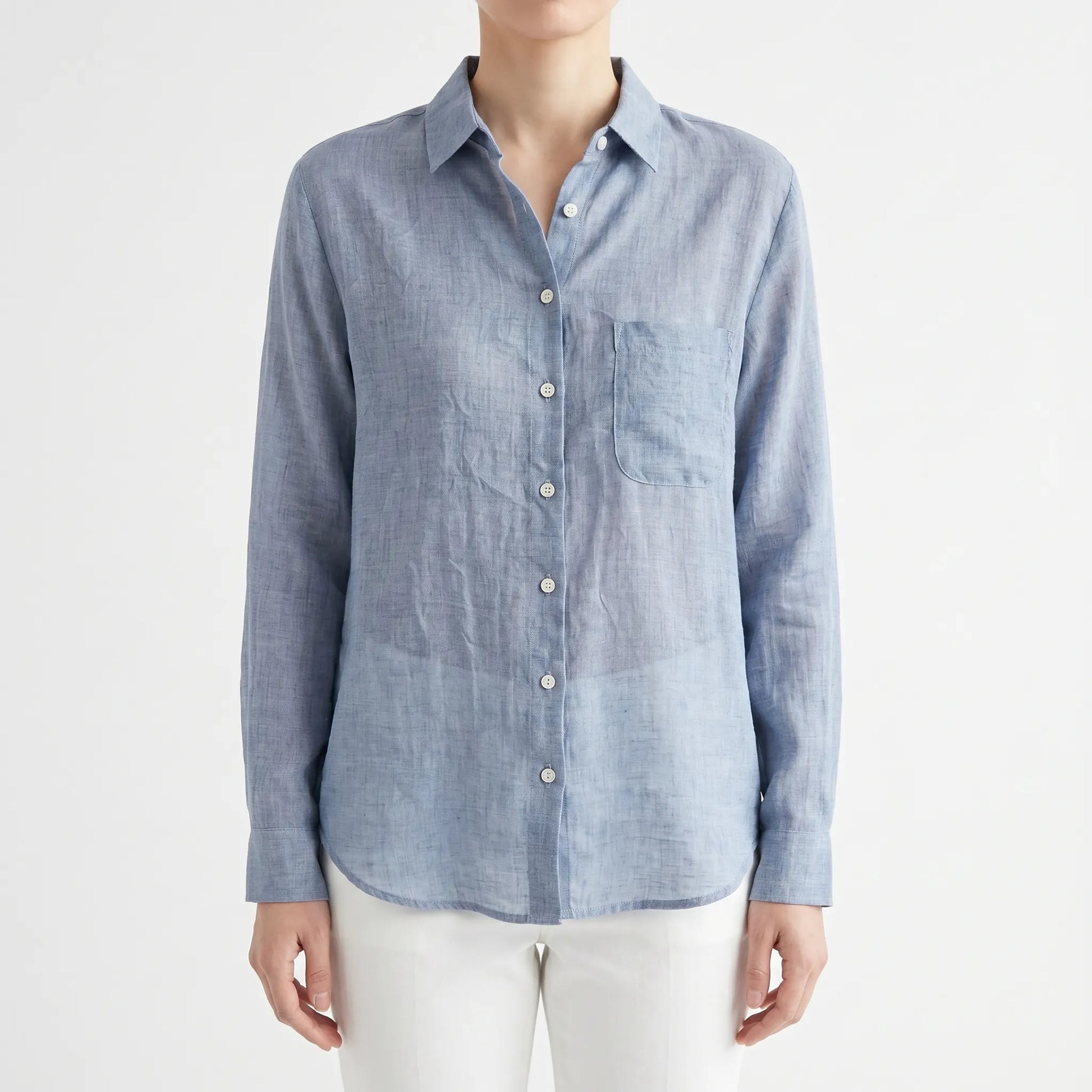 Lightweight Button-Up Shirt -  Alison