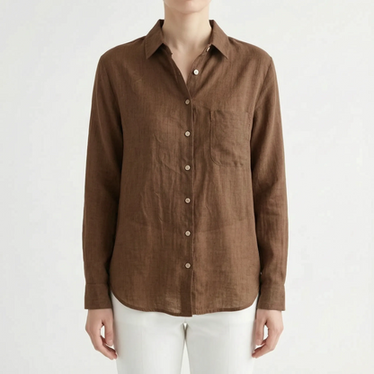 Lightweight Button-Up Shirt -  Alison