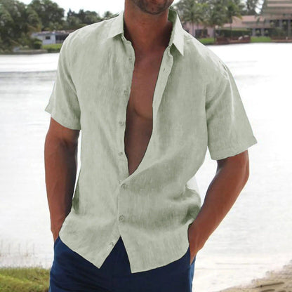 Lightweight Casual Shirt With Button Placket - Donald