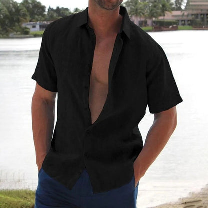 Lightweight Casual Shirt With Button Placket - Donald