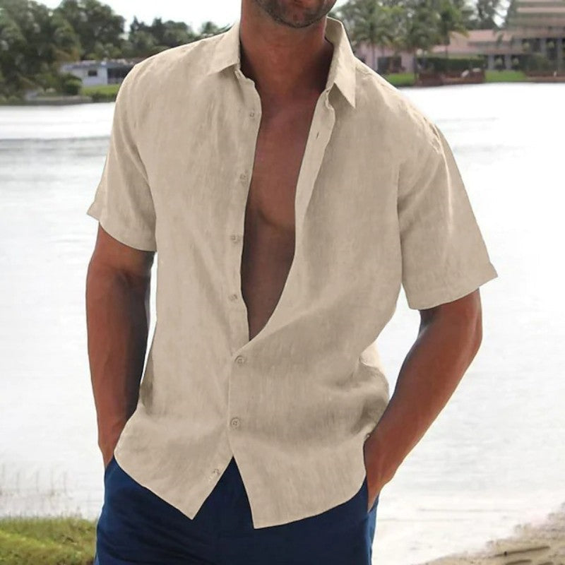 Lightweight Casual Shirt With Button Placket - Donald