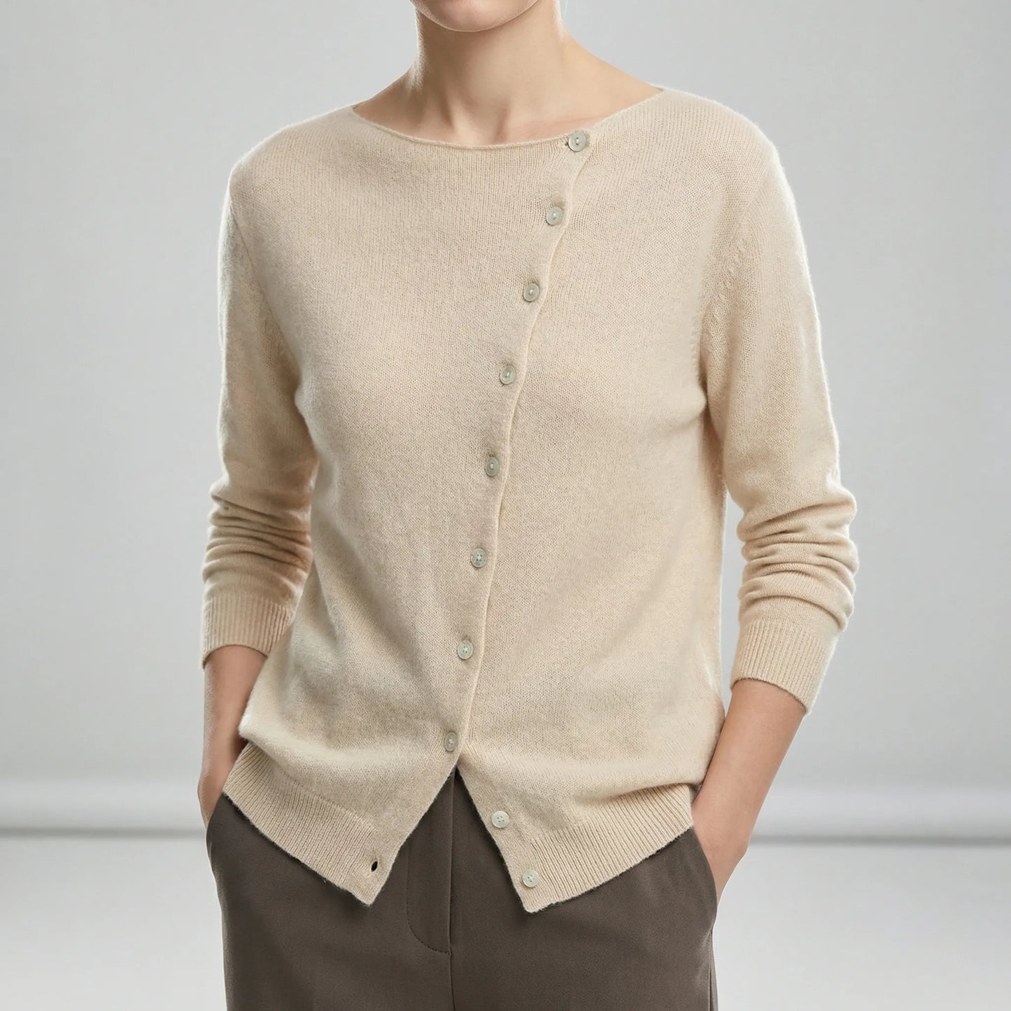 Lightweight, Cosy Knit Cardigan - Lenya