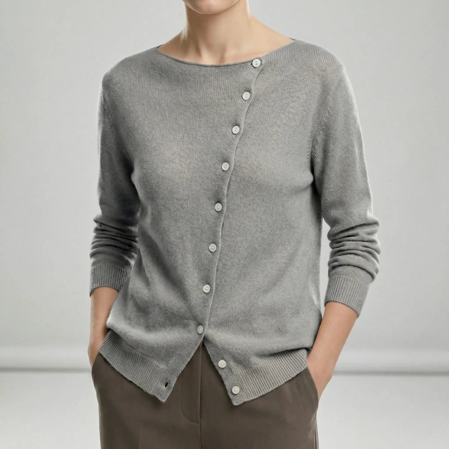 Lightweight, Cosy Knit Cardigan - Lenya