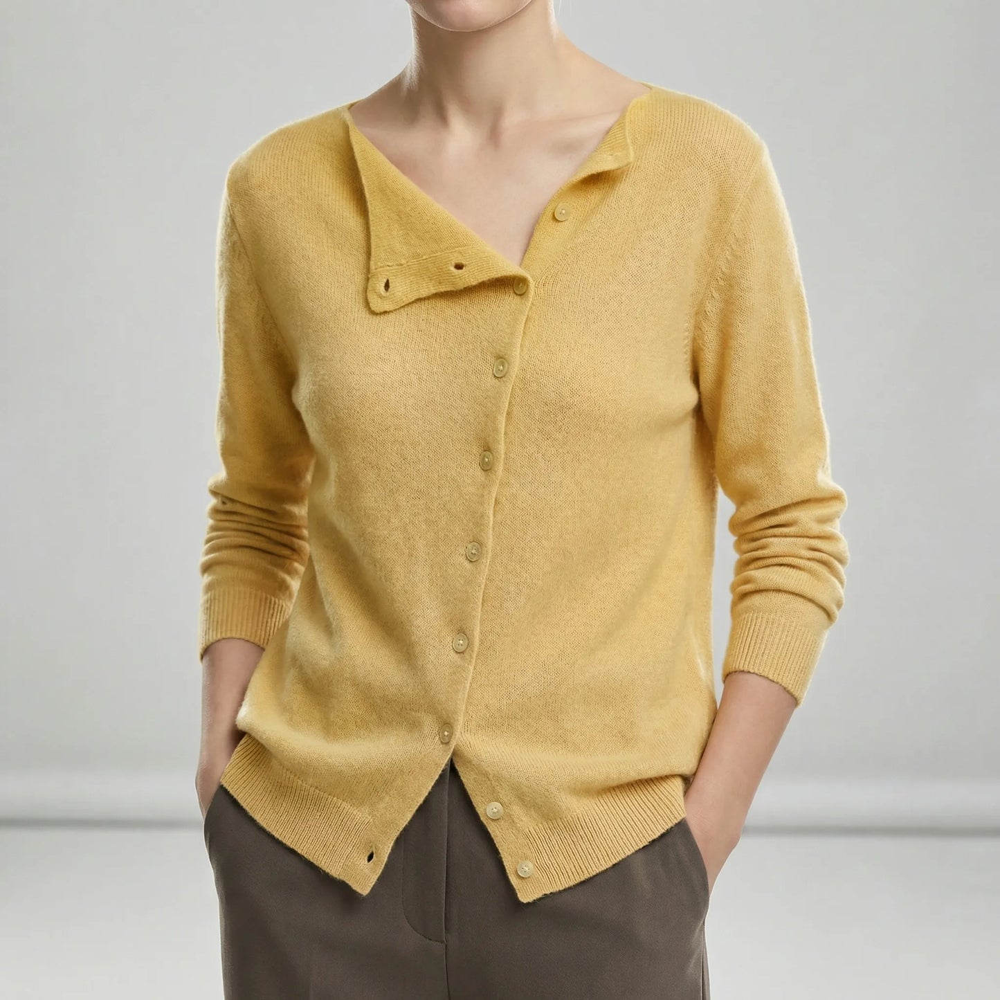 Lightweight, Cosy Knit Cardigan - Lenya
