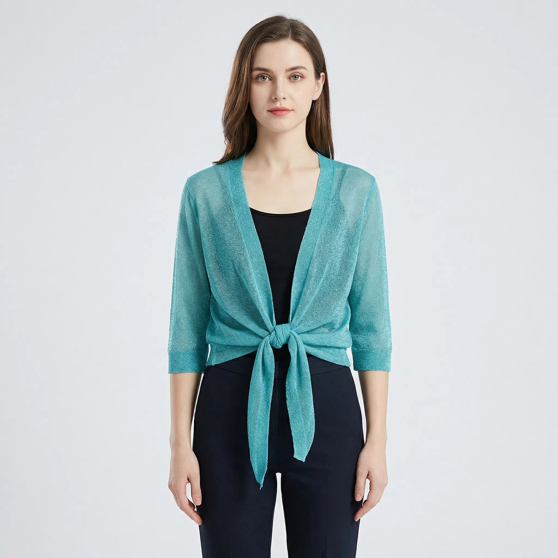 Lightweight Sparkly Shrug Cardigan - Kristi