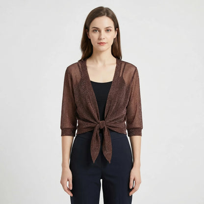 Lightweight Sparkly Shrug Cardigan - Kristi
