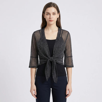 Lightweight Sparkly Shrug Cardigan - Kristi