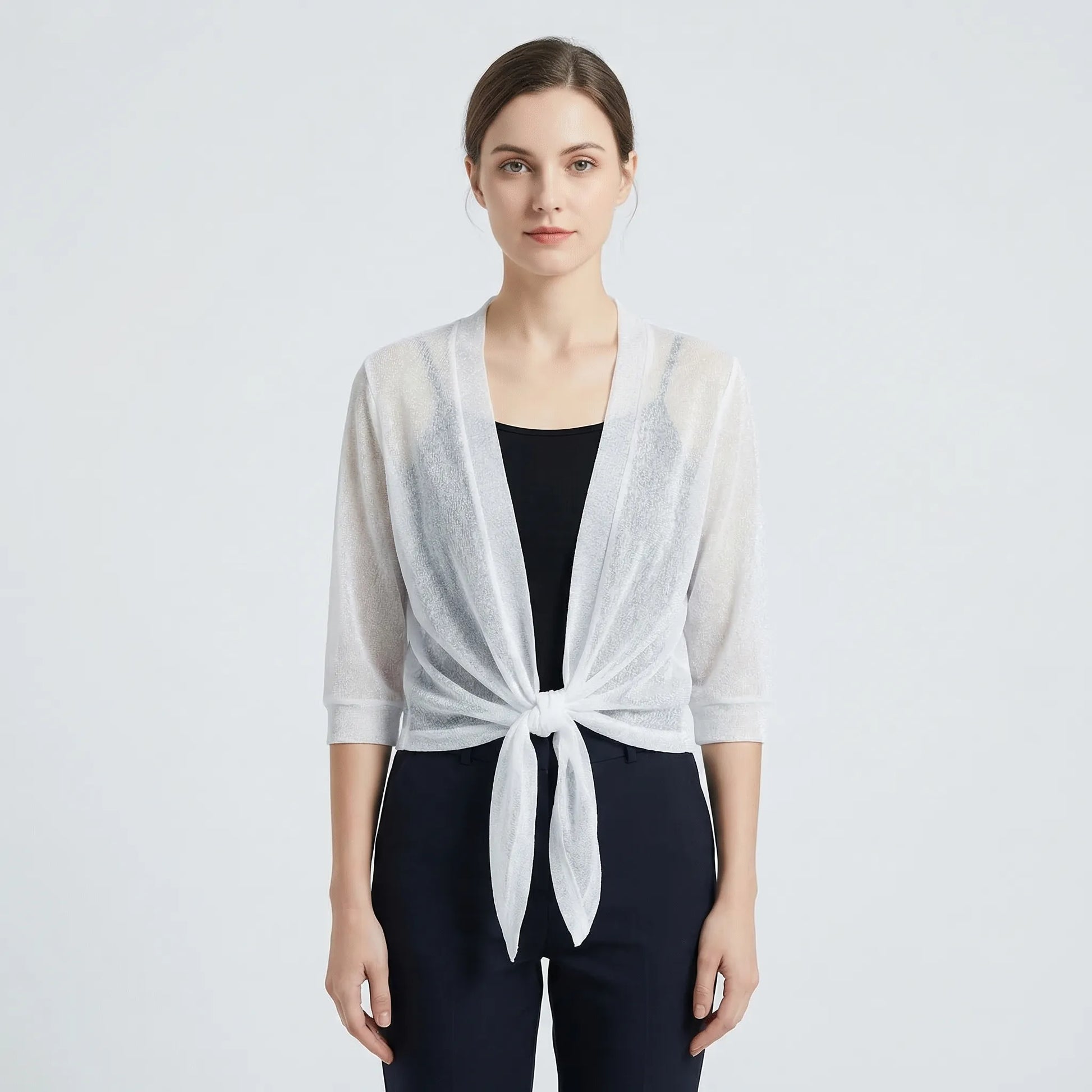 Lightweight Sparkly Shrug Cardigan - Kristi