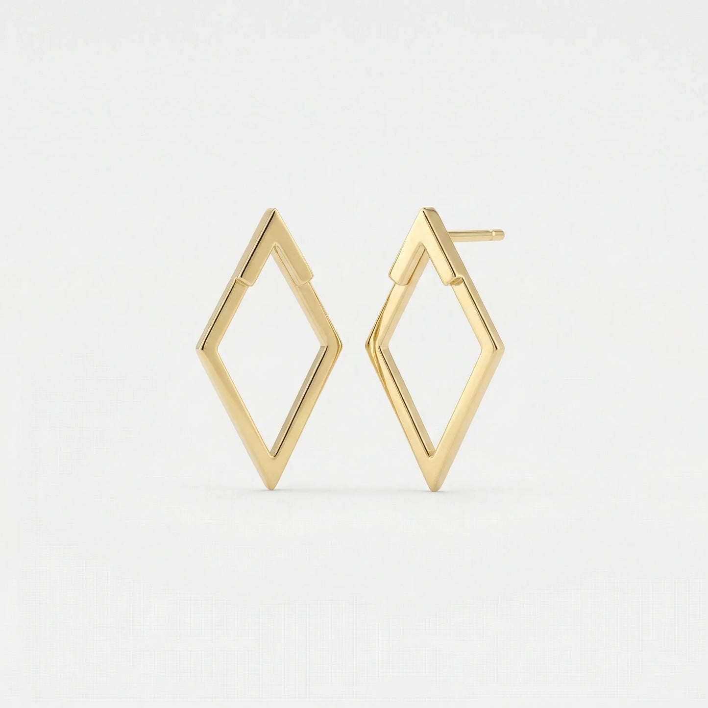 Lightweight Two-Part Stud Earrings - Paula