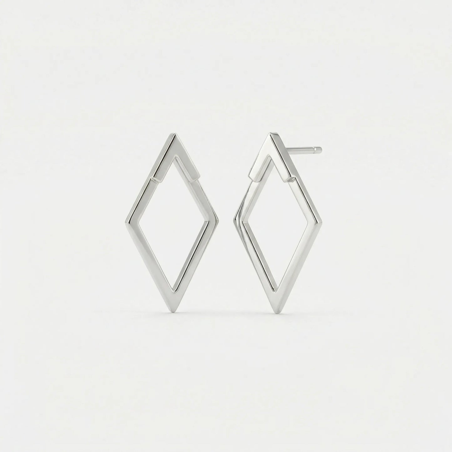 Lightweight Two-Part Stud Earrings - Paula