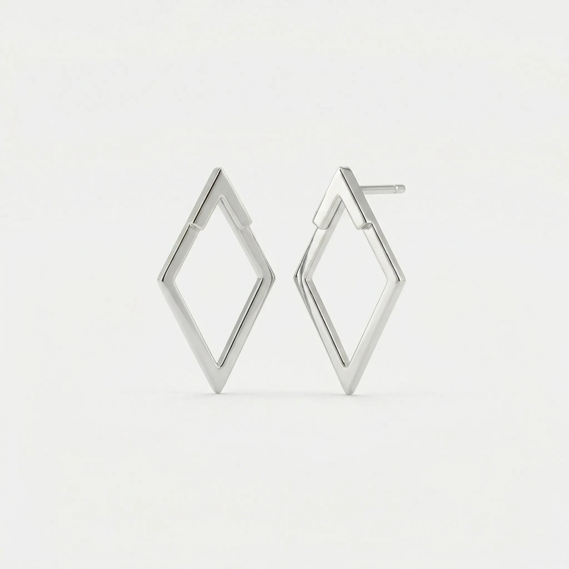 Lightweight Two-Part Stud Earrings - Paula