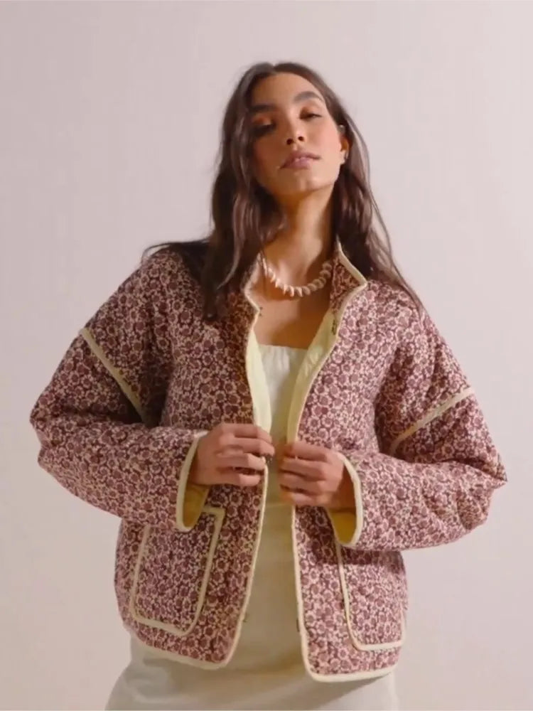 Lightweight Women's Jacket With Round Neckline - Johanna