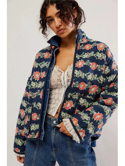 Lightweight Women's Jacket With Round Neckline - Johanna