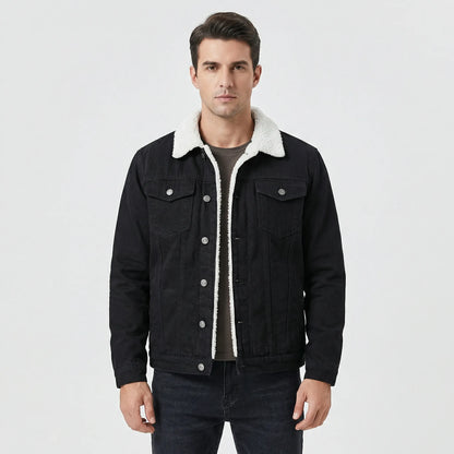 Lined Casual Denim-Style Jacket - Carlo