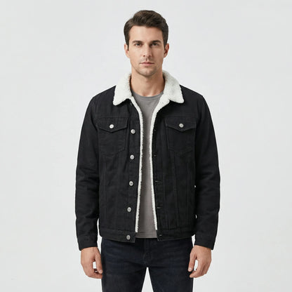 Lined Casual Denim-Style Jacket - Carlo