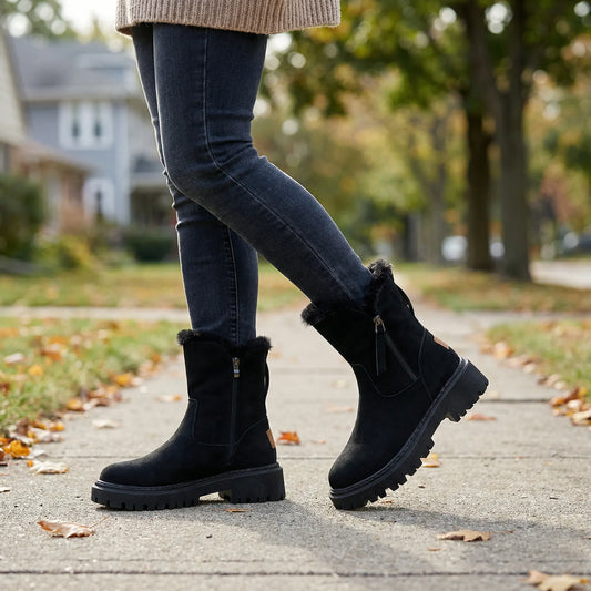 Lined Ladies Ankle Boots - Charleen