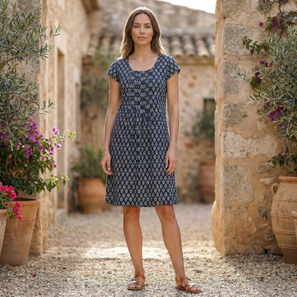 Lined Summer Dress With Round Neck - Naemi