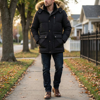 Lined Winter Parka Coats Men - Thorben
