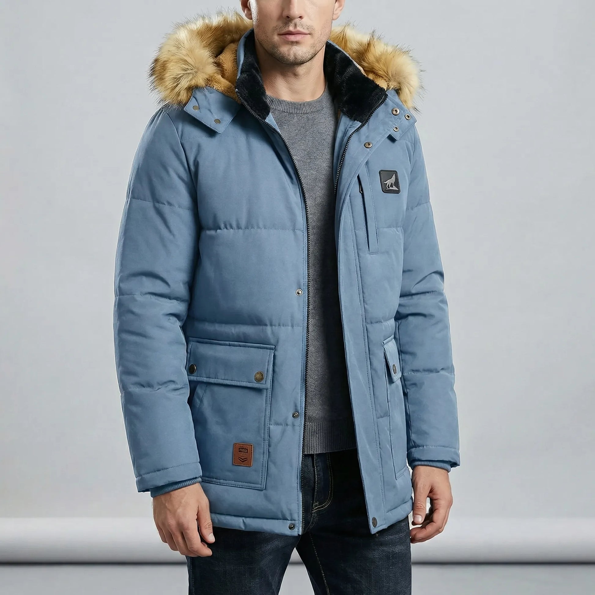 Lined Winter Parka Coats Men - Thorben