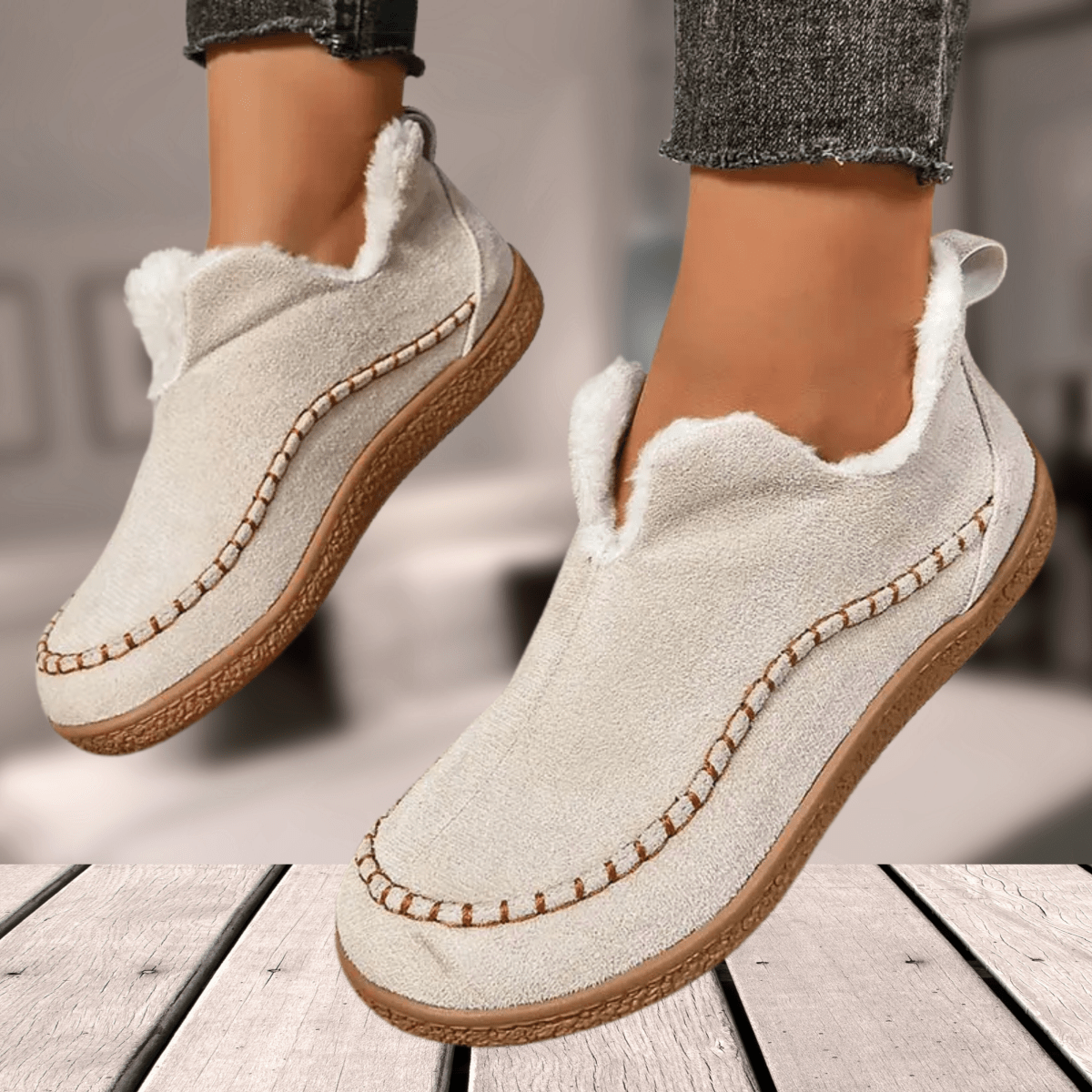 Lined Women's Ankle Boots With Foot Support - Linda
