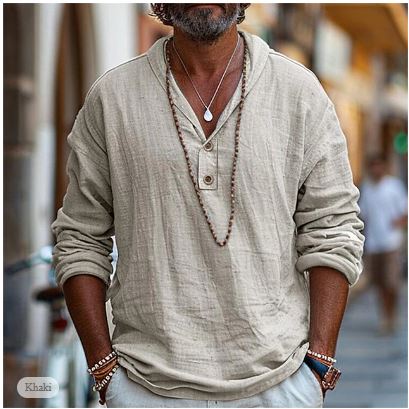 Men's linen shirt – Luca Autumn Edition