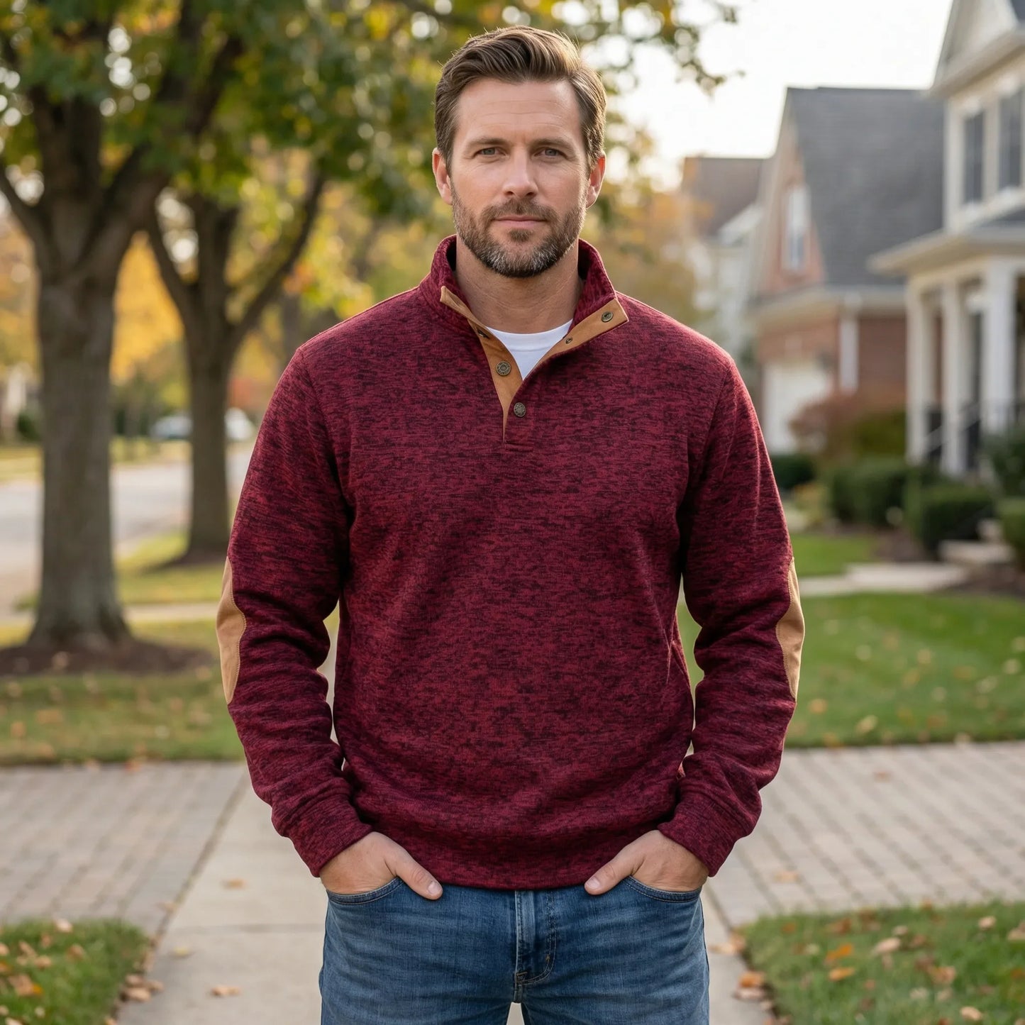 Long-Sleeve Collared Jumper Mens - Eddy