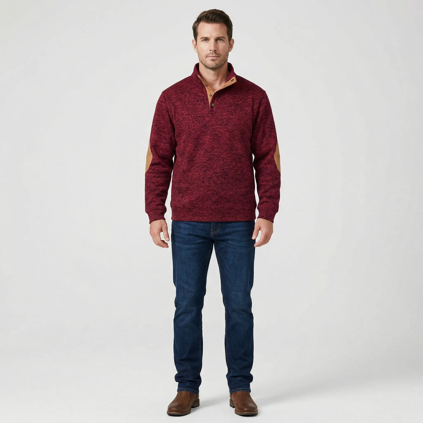 Long-Sleeve Collared Jumper Mens - Eddy