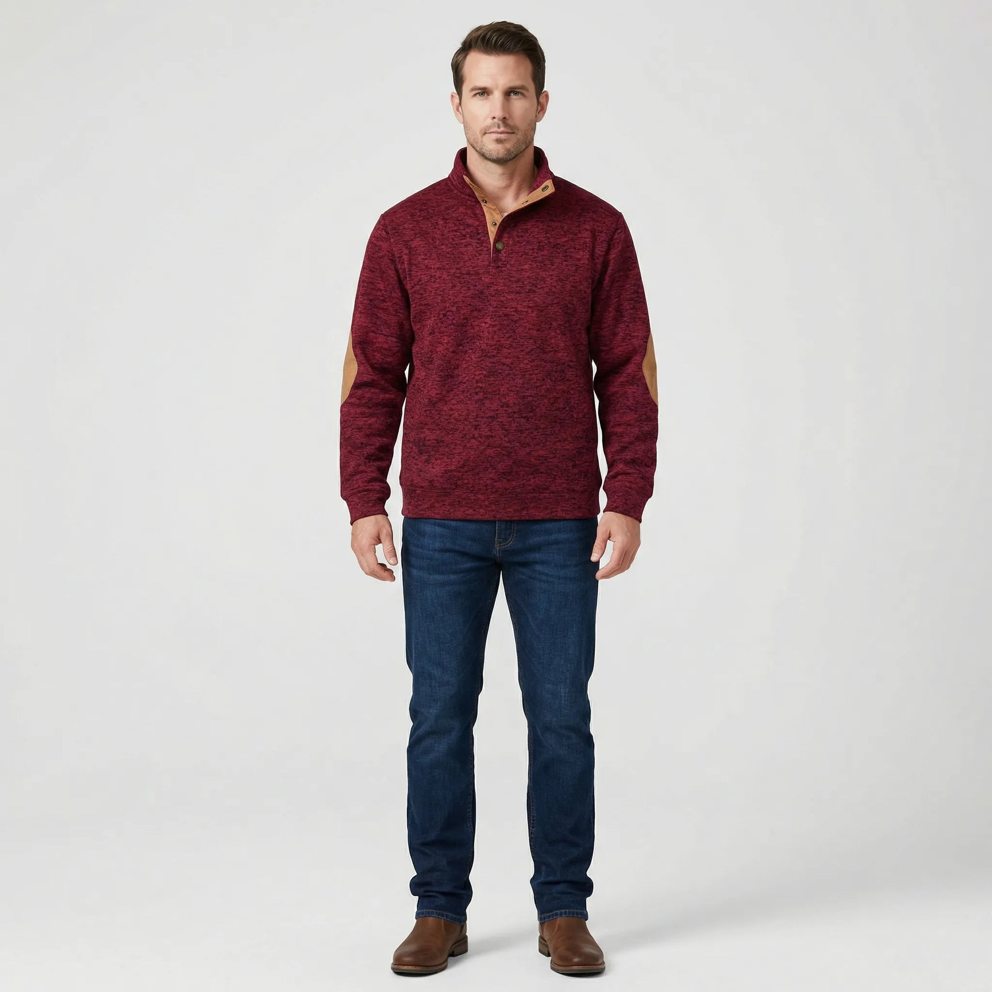 Long-Sleeve Collared Jumper Mens - Eddy