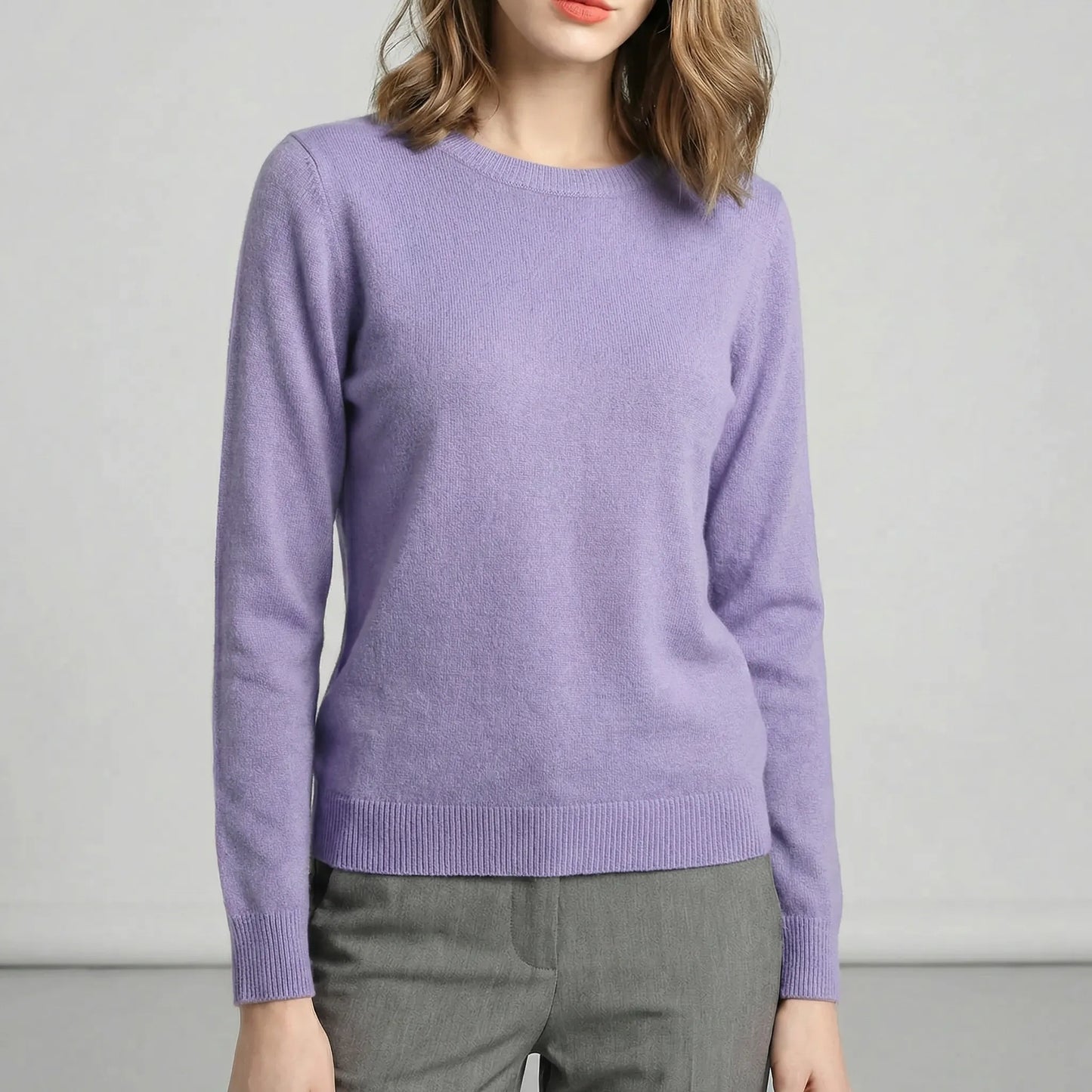 Long-Sleeve Crew Neck Top - Katrin