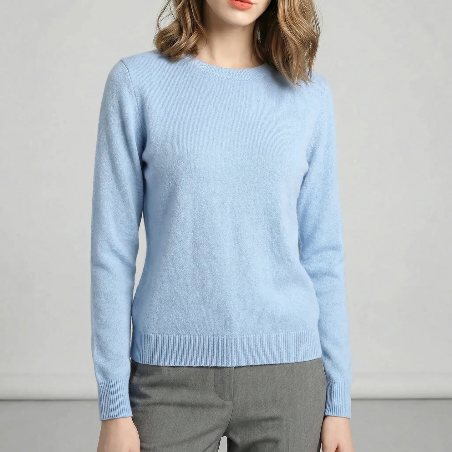 Long-Sleeve Crew Neck Top - Katrin