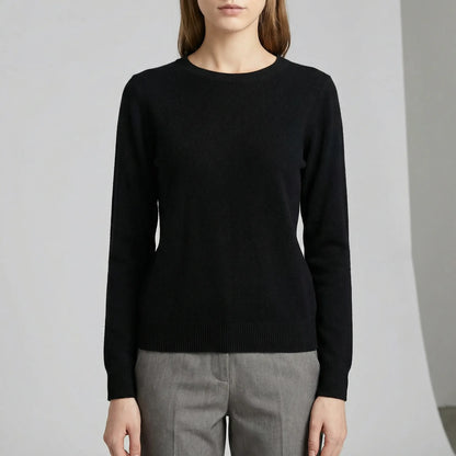 Long-Sleeve Crew Neck Top - Katrin
