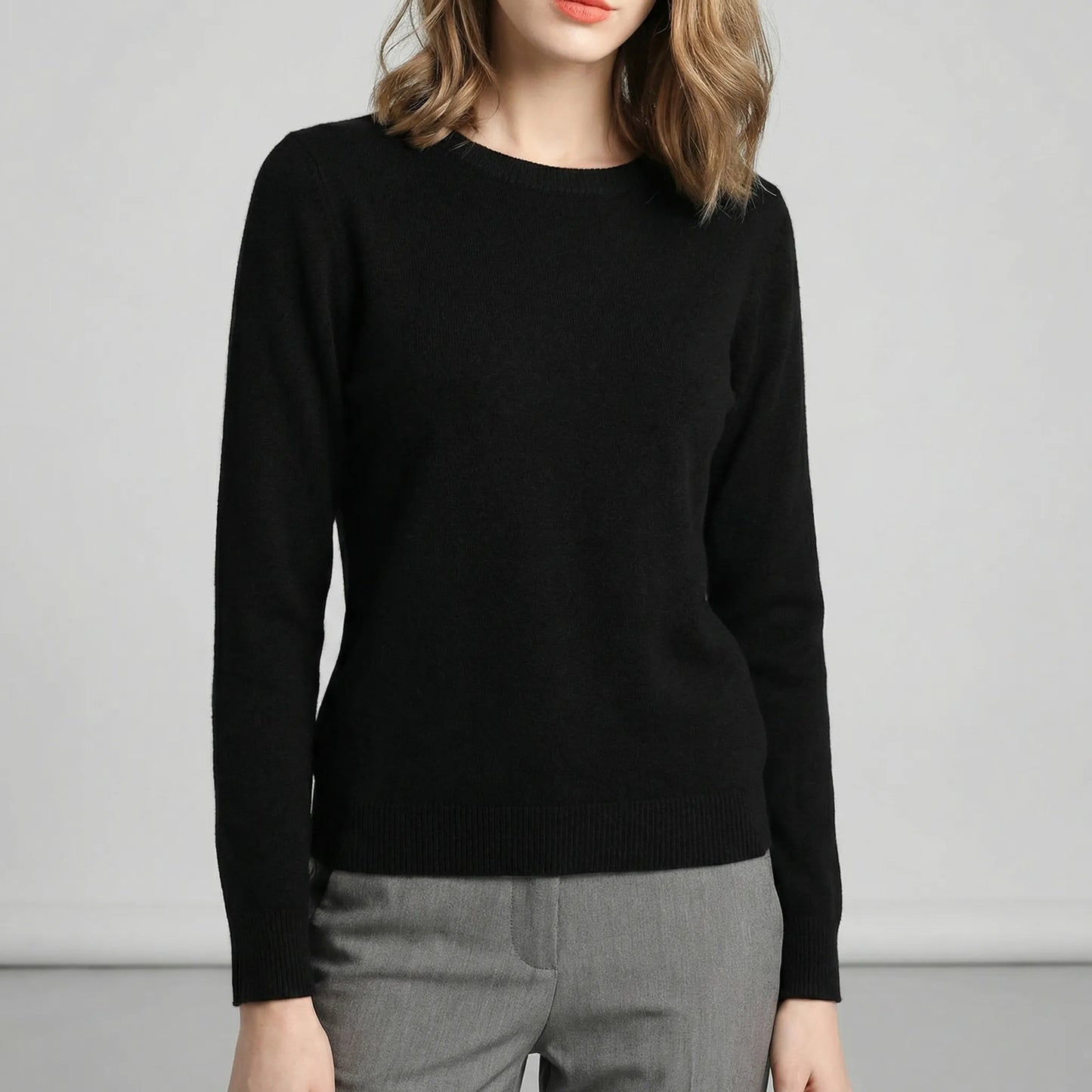 Long-Sleeve Crew Neck Top - Katrin