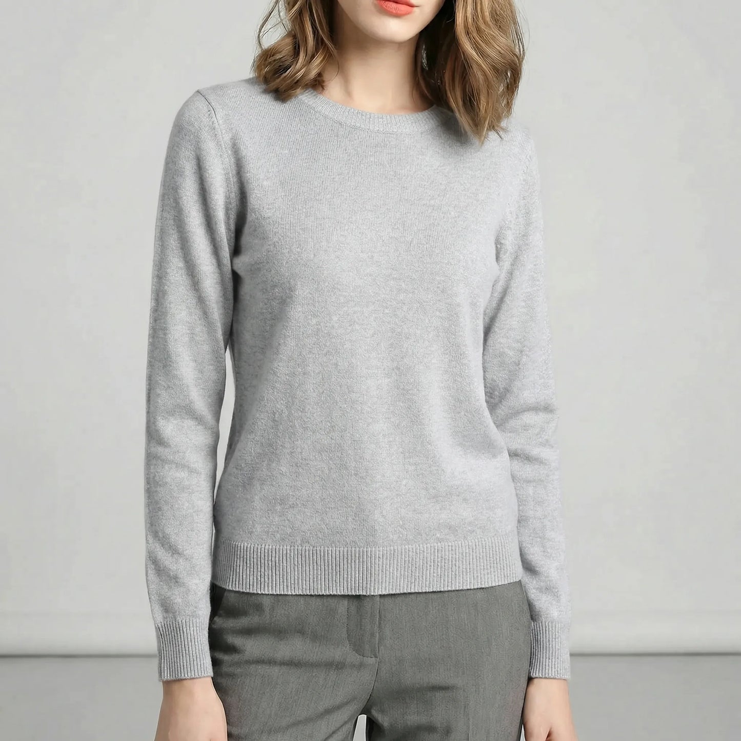 Long-Sleeve Crew Neck Top - Katrin