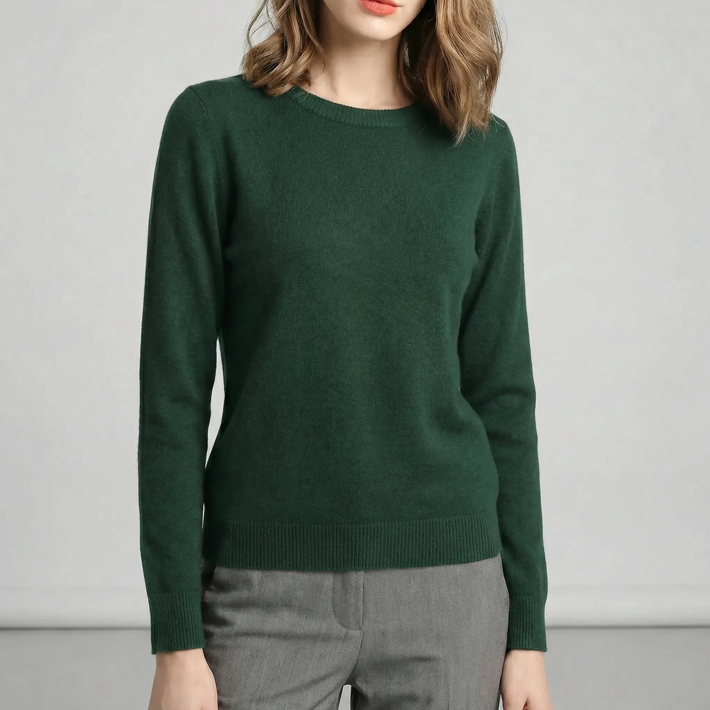 Long-Sleeve Crew Neck Top - Katrin