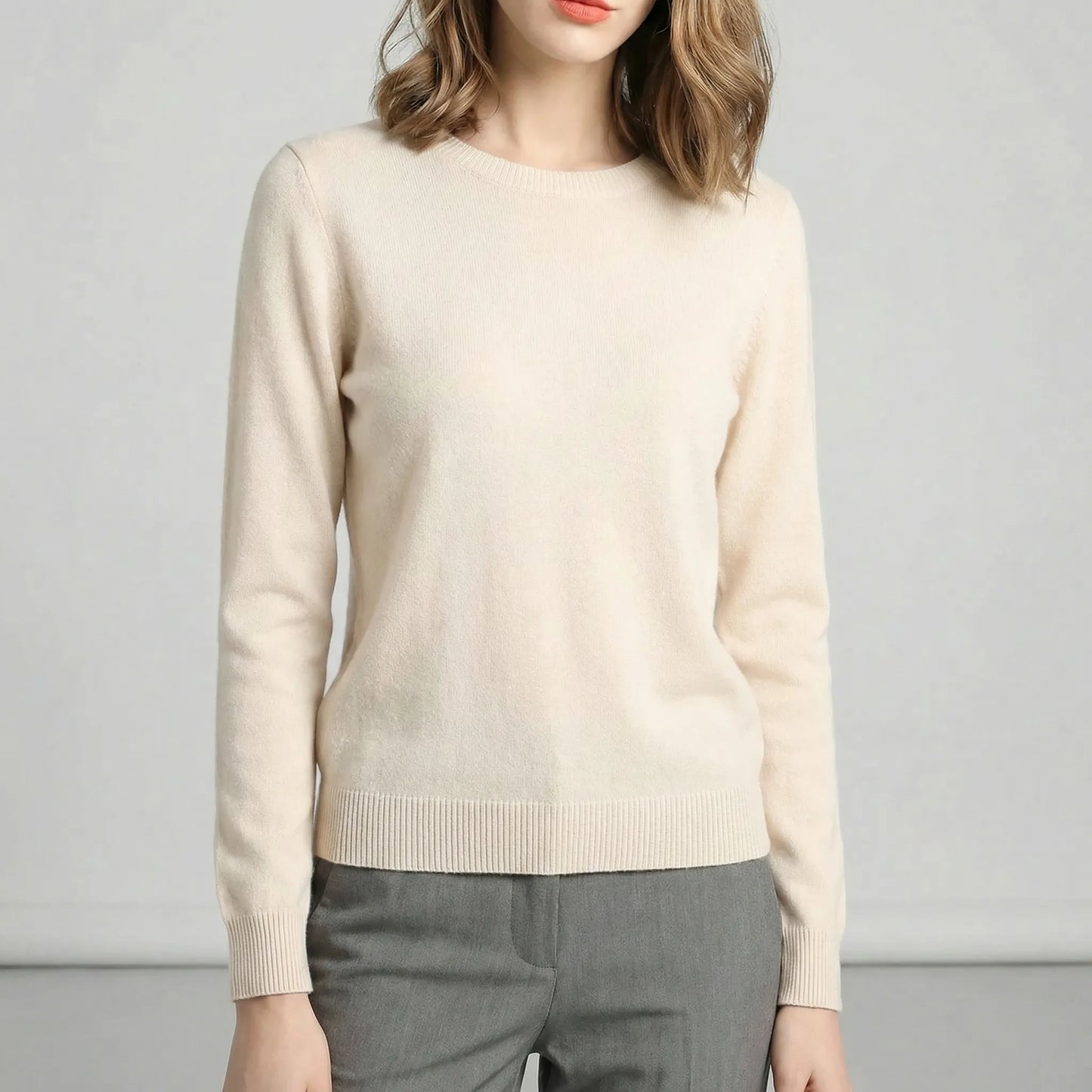 Long-Sleeve Crew Neck Top - Katrin