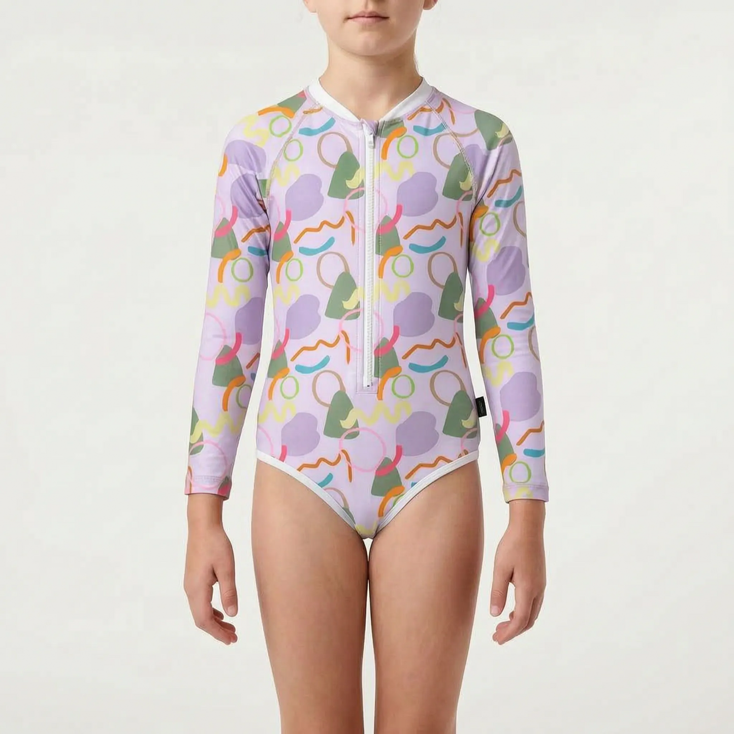 Long-Sleeved Children's Swimsuit - Pebblekin