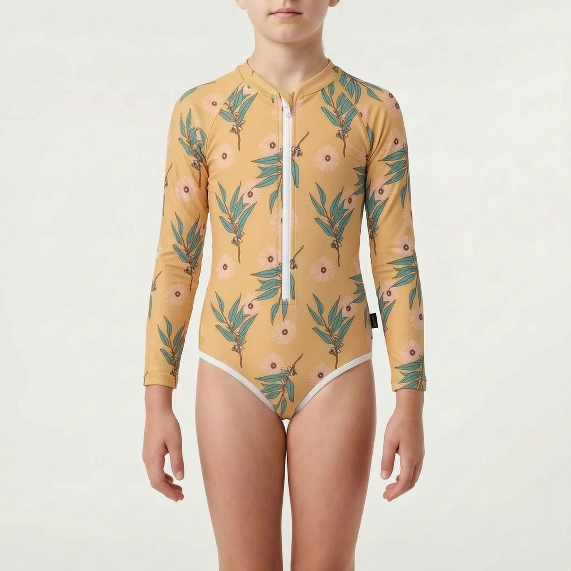 Long-Sleeved Children's Swimsuit - Pebblekin