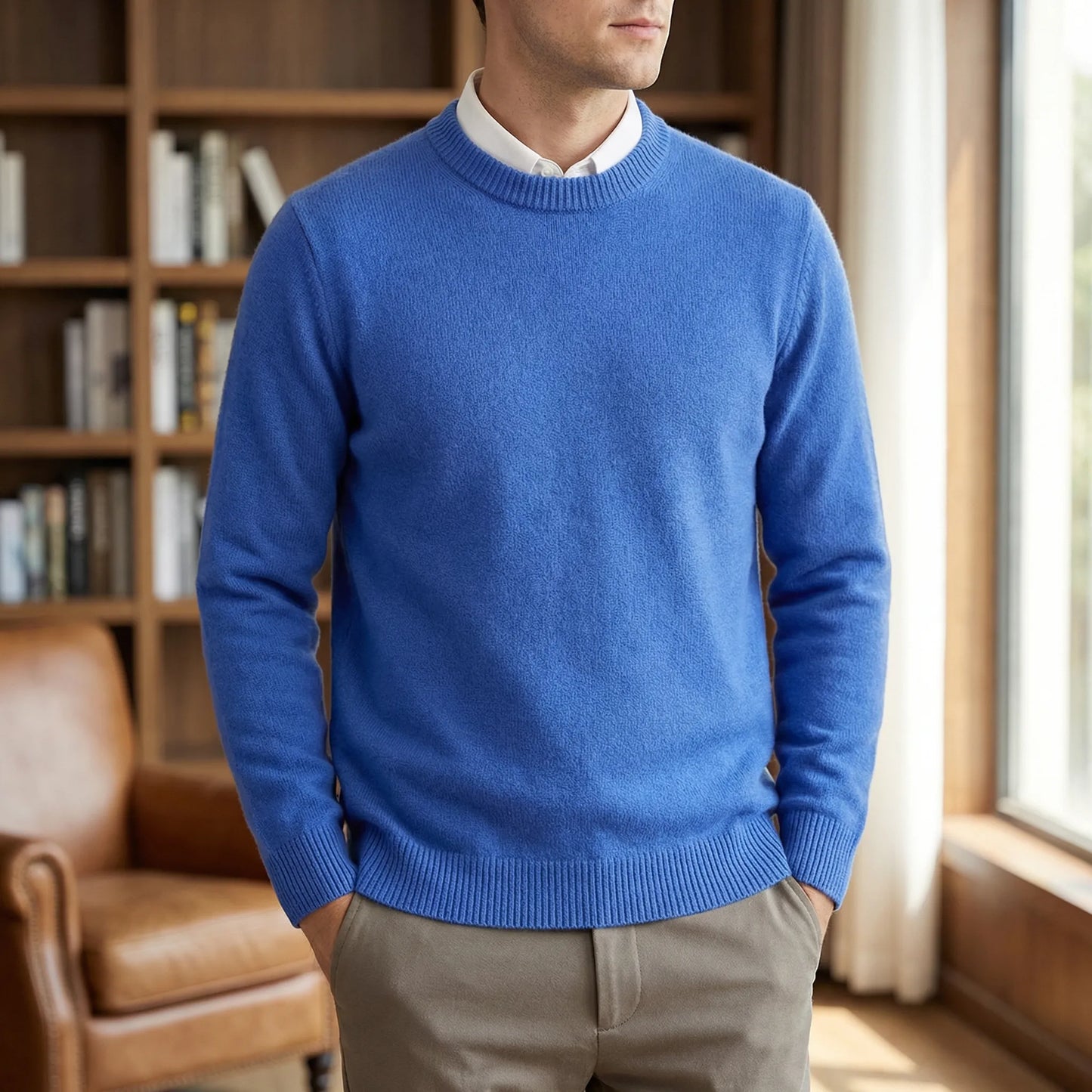 Long-Sleeved Crew Neck Jumper - Jamie
