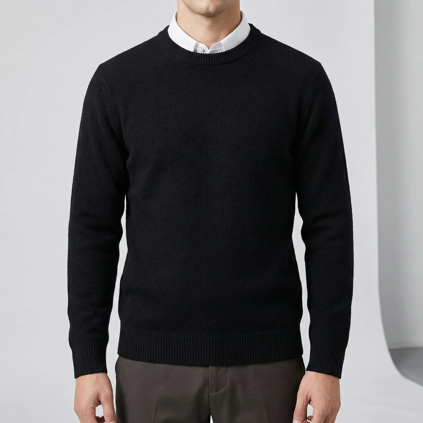 Long-Sleeved Crew Neck Jumper - Jamie