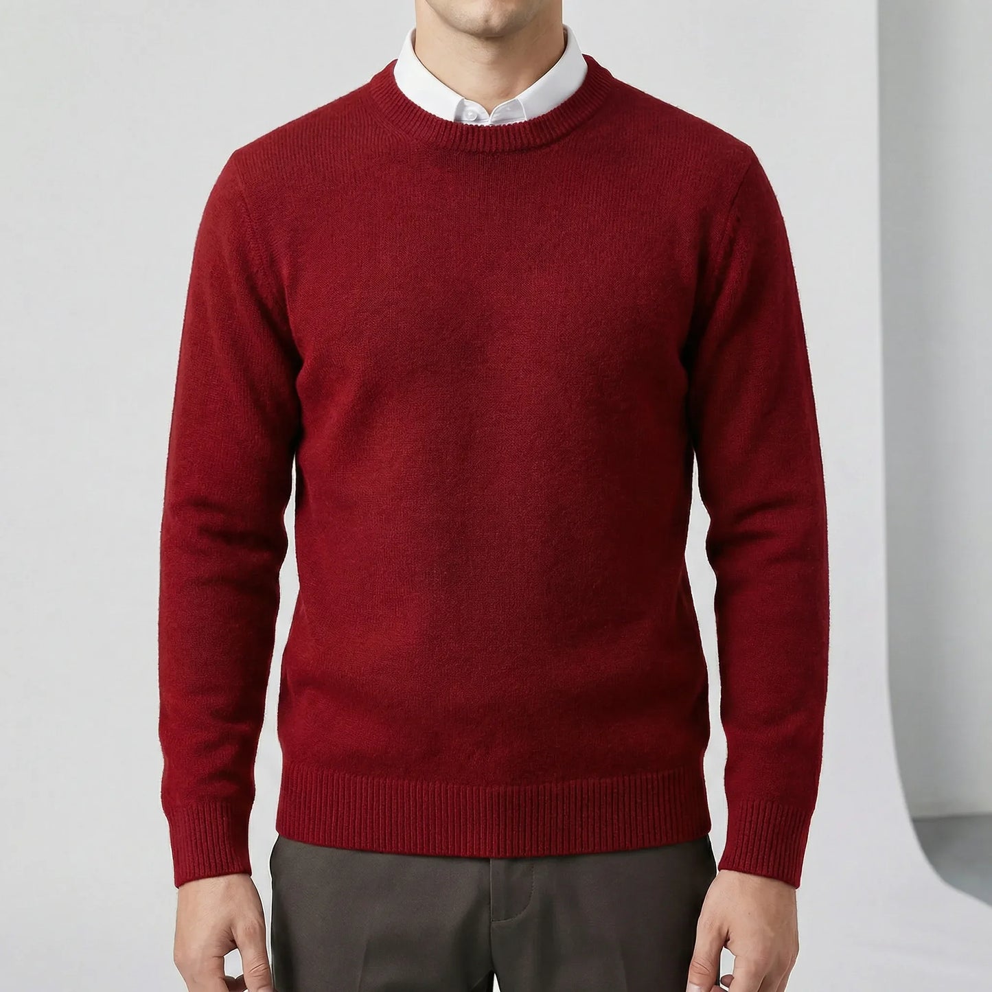 Long-Sleeved Crew Neck Jumper - Jamie
