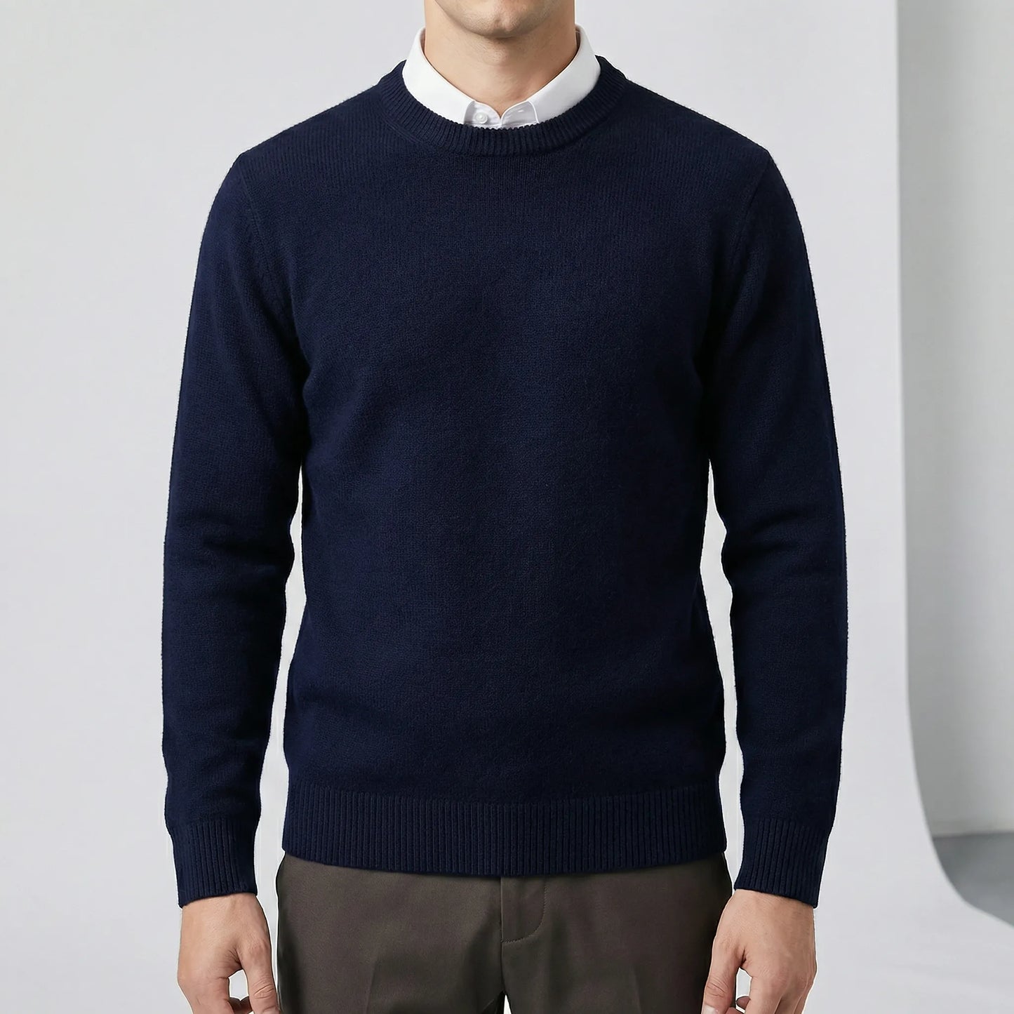 Long-Sleeved Crew Neck Jumper - Jamie