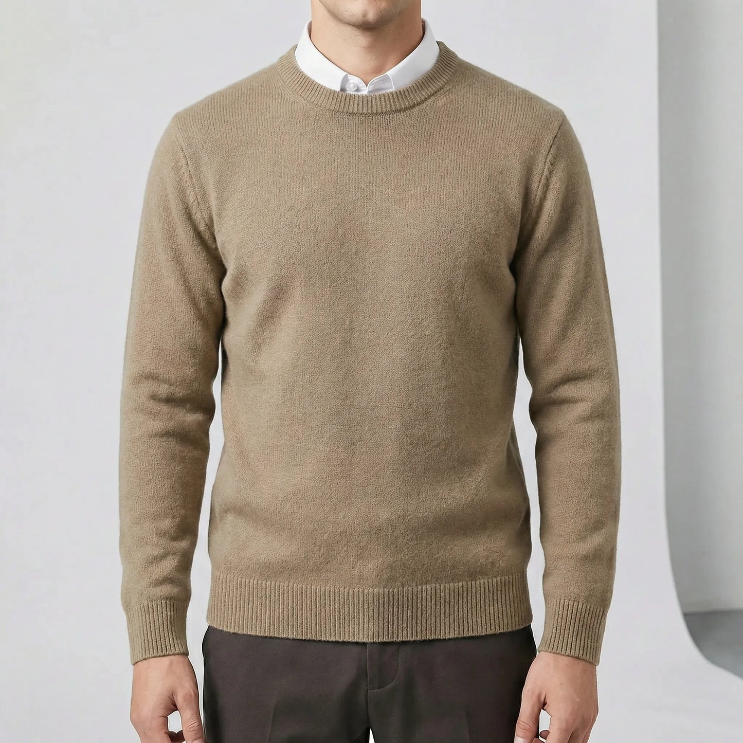 Long-Sleeved Crew Neck Jumper - Jamie