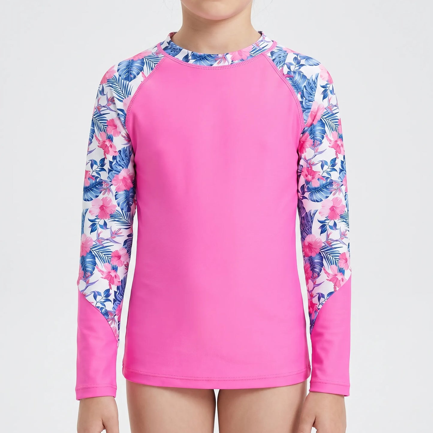 Long-Sleeved Rash Guard For Girls - Velyra