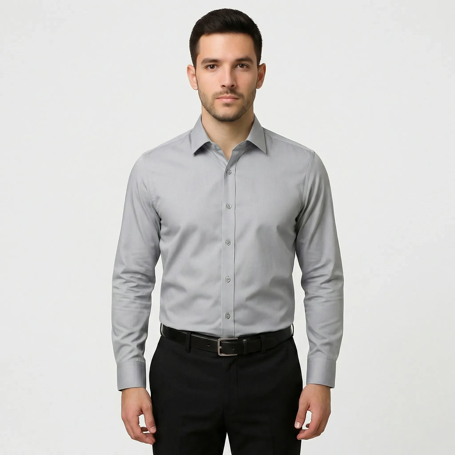 Long-Sleeved Slim-Fit Mens Shirt - Kian