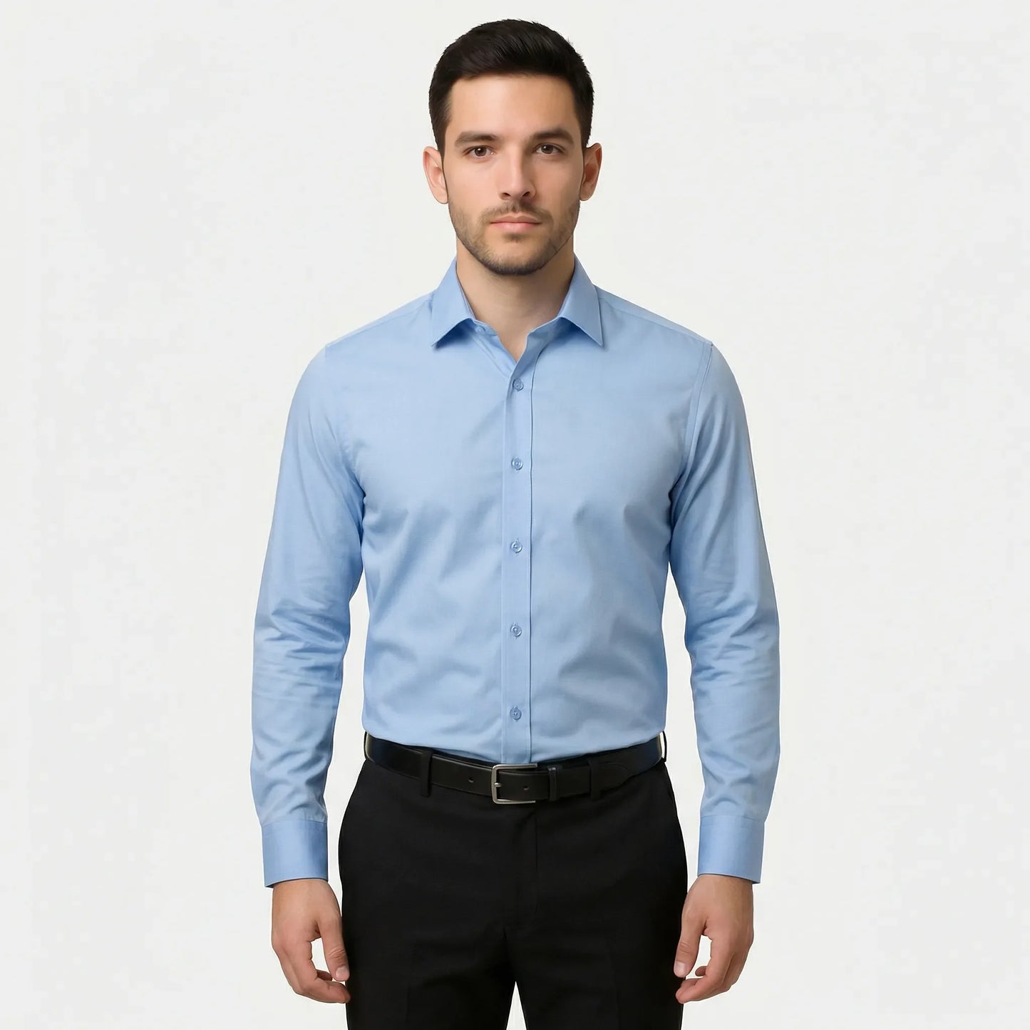 Long-Sleeved Slim-Fit Mens Shirt - Kian