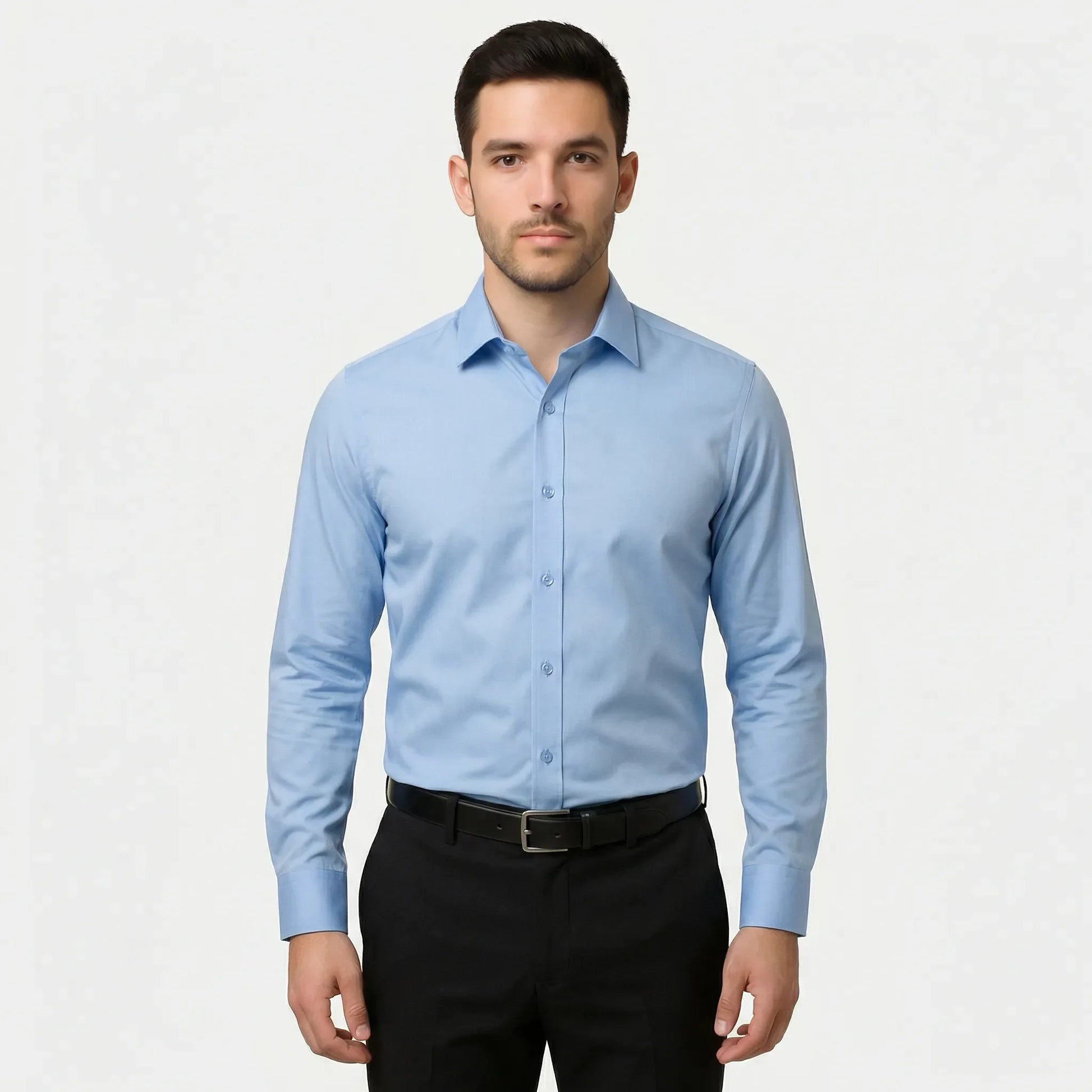 Long-Sleeved Slim-Fit Mens Shirt - Kian