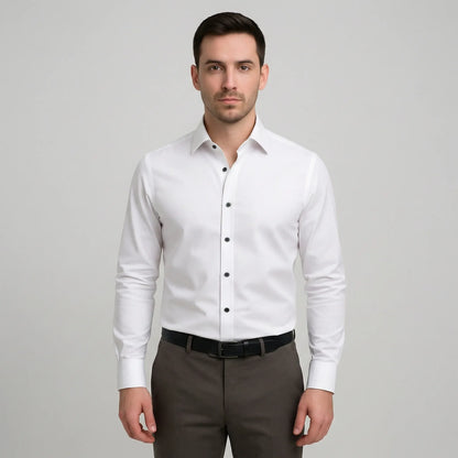 Long-Sleeved Slim-Fit Mens Shirt - Kian