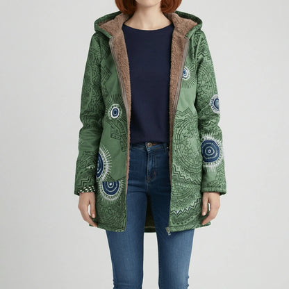 Long Fitted Hooded Jacket - Philine