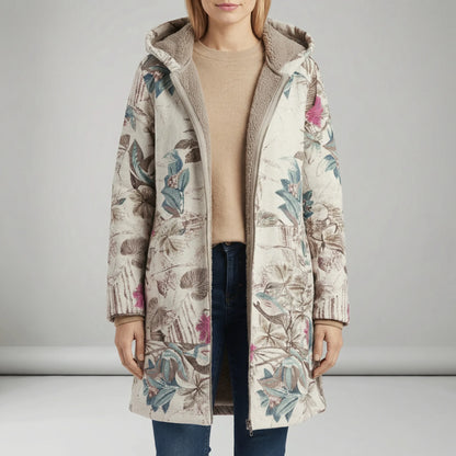 Long Fitted Hooded Jacket - Philine