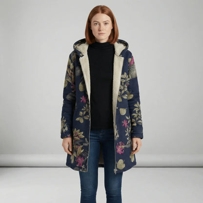 Long Fitted Hooded Jacket - Philine